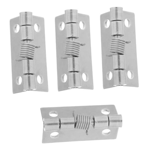 VILLCASE 4 Stück Teiliges Edelstahl Federscharnierset Selbstschließend Türscharniere für Schränke Schmuckkästen Innenbereich Langlebig Robust VILLCASE 4 Stück Teiliges Edelstahl Federscharnierset Selbstschließend Türscharniere für Schränke Schmuckkästen Innenbereich Langlebig Robust von VILLCASE