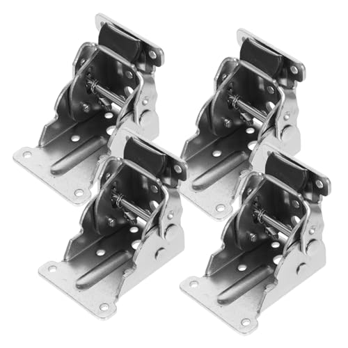 VILLCASE 4 Stück Teiliges Klappenscharnier aus Robustem Eisen mit Selbstsicherndem Federmechanismus Vernickelt für Möbel Tische und Schranktüren Langlebig und Stabil Modernes Design VILLCASE 4 Stück Teiliges Klappenscharnier aus Robustem Eisen mit Selbstsicherndem Federmechanismus Vernickelt für Möbel Tische und Schranktüren Langlebig und Stabil Modernes Design von VILLCASE