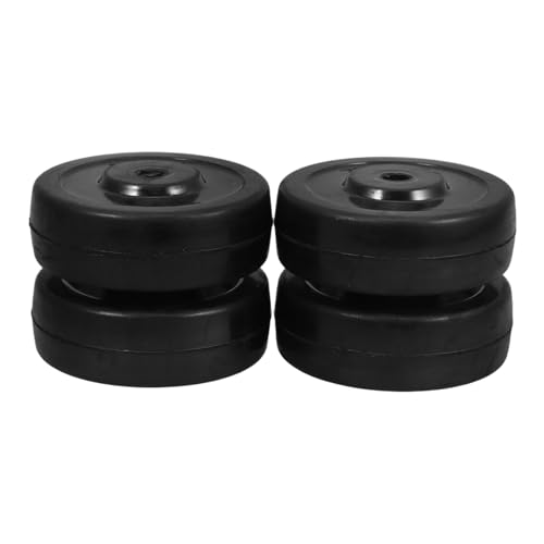 VILLCASE 4 Stück Teiliges Leiser Gummi Lenkrollen Bohrung Kompatibel für Patio Heizstrahler und Möbel mit Hoher Tragfähigkeit und Einfache Installation von VILLCASE