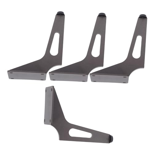 VILLCASE 4 Stück Teiliges Metallmöbelfüße Schräg Geneigte Stabile Ersatzbeine für Sofa Tv Schrank Kommode Robuste Möbelbeine für Bad Küche und DIY möbelprojekte von VILLCASE