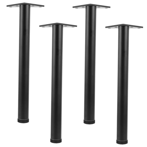 VILLCASE 4 Stück Unterstützung Der Aluminiumlegierung Für Austauschbar Kabinettsbeine Sofa-Couch Form Möbelbein Ersatz Couch Beine Stehen Tisch Industriell Sofabein Aus Metall Schwarz von VILLCASE