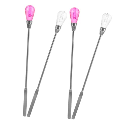 VILLCASE 4 Stück Wax Seal Schmelzset Rührlöffel und Rührstäbe Kunsthandwerk Briefe und Siegel mit Ergonomischem Design und Einfacher von VILLCASE