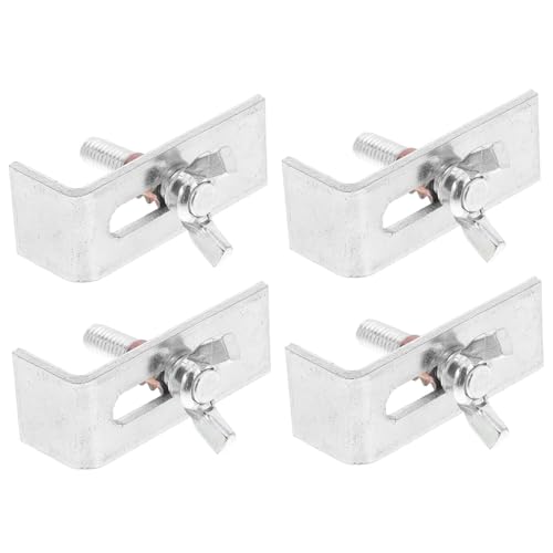 VILLCASE 4 Stück Zinklegierung Waschbecken Halterungen Montageclip für Unterbauwaschbecken mit Stabiler Befestigung und Einfacher Installation für Küche und Bad von VILLCASE