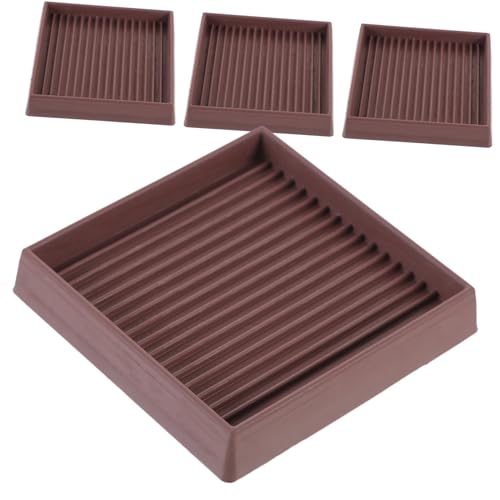 VILLCASE 4stücke Pack rutschfeste Möbelbein-höhenversteller Für Holzböden Möbel-tassen-untersetzer Für Stühle Tische Schränke von VILLCASE