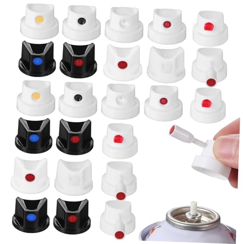 VILLCASE 40 Stück Sprühdosenaufsatz Für Aerosol Sprühfarben Handdrehmechanismus Für Präzises Sprühen Leichtes Und Tragbares Zubehör Hochpräzise Sprühdüsen Für Verschiedene von VILLCASE