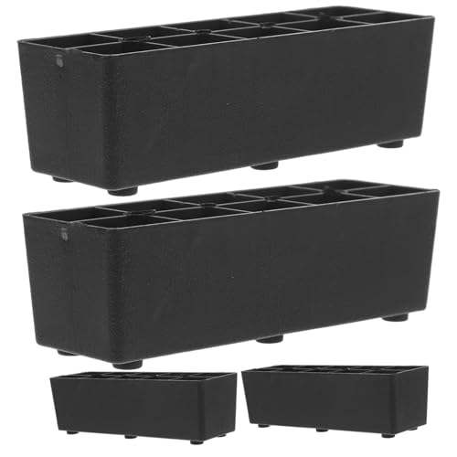 VILLCASE 4stücke Kunststoff Möbelfüße Höhenverstellbare Möbelbeine Für Sofa Stuhl Tisch Und Bett Stabile Möbelrisers Zur Bodenschonung Und Erhöhung Schwarz VILLCASE 4stücke Kunststoff Möbelfüße Höhenverstellbare Möbelbeine Für Sofa Stuhl Tisch Und Bett Stabile Möbelrisers Zur Bodenschonung Und Erhöhung Schwarz von VILLCASE