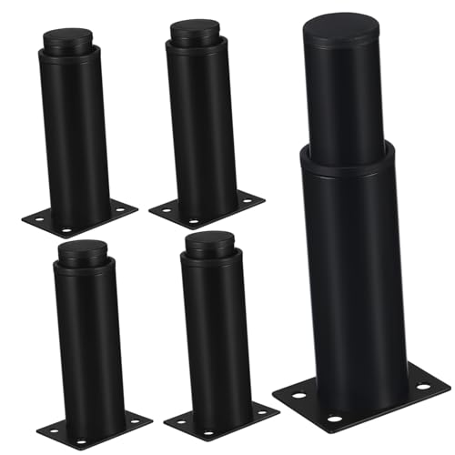 VILLCASE 4Stücke Verstellbare Möbelbeine Höhenverstellbar Kaltgewalztem Möbelstütze Für Sofa Und Schrank Leiser Betrieb von VILLCASE