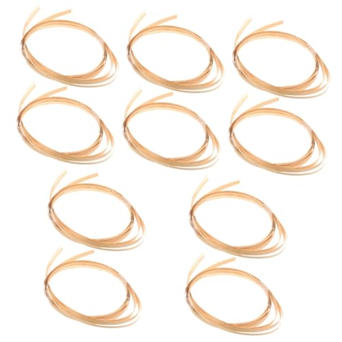 VILLCASE 5 Stück 2 Bambusmaterial zweite Wäschekörbe Seide Dual Nietengürtel bambusstreifen bartheke bambusstangen Bambusregale Bambusdekor Korbflechtstreifen handgefertigte Bambusrohre von VILLCASE