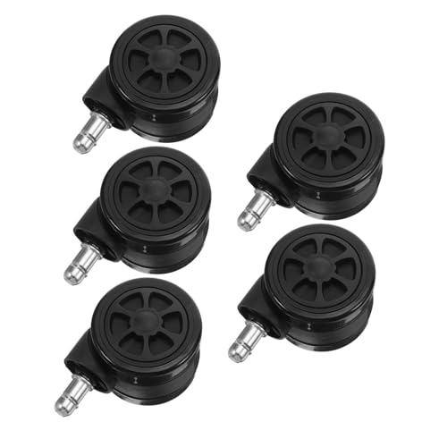 VILLCASE 5 Stück Teiliges Drehbare Bürostuhlrollen Geräuscharme Swivel-laufrollen für Hartböden und Teppiche Kratzfreie Schwere Möbelräder Kompatibel mit Mehreren Stuhl Möbelmodellen VILLCASE 5 Stück Teiliges Drehbare Bürostuhlrollen Geräuscharme Swivel-laufrollen für Hartböden und Teppiche Kratzfreie Schwere Möbelräder Kompatibel mit Mehreren Stuhl Möbelmodellen von VILLCASE