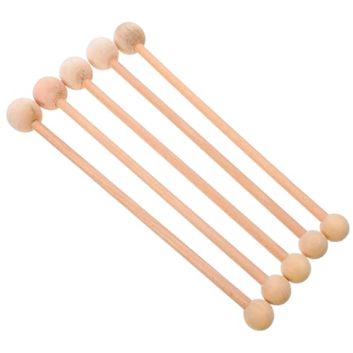 VILLCASE 5 Stück Teiliges Holz Massagehammer mit Dualen Kugelköpfen Handheld Körpermassage Tool zur Linderung von Rücken und Schulterschmerzen für Erwachsene VILLCASE 5 Stück Teiliges Holz Massagehammer mit Dualen Kugelköpfen Handheld Körpermassage Tool zur Linderung von Rücken und Schulterschmerzen für Erwachsene von VILLCASE