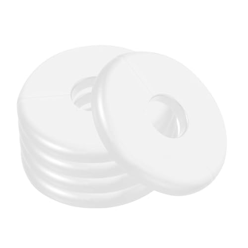 VILLCASE 5 Stück Wandflansch Rohrabdeckung Wandrosetten Abdeckungsrohr Wandabdeckungen Duschflansch Abdeckplatte Runde Rohrabdeckung Wasserrohrloch Dekorative Abdeckung Wandloch von VILLCASE