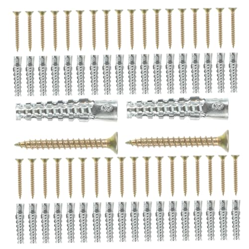 VILLCASE 50 Sätze Heavy Duty Gipskartondübel Metall Wandanker für Trockenbau und Hohlräume Robuste Wandbefestigungen Stahl Geeignet für Gipswände Zufällige Farbe VILLCASE 50 Sätze Heavy Duty Gipskartondübel Metall Wandanker für Trockenbau und Hohlräume Robuste Wandbefestigungen Stahl Geeignet für Gipswände Zufällige Farbe von VILLCASE