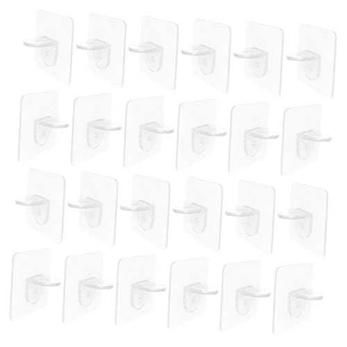 VILLCASE 50 Stück Teiliges Selbstklebende Transparente Regalhalter aus Kunststoff Belastbare Einlegeboden träger für Küchen Kleiderschränke Flexibel Höhenverstellbar Langlebige von VILLCASE