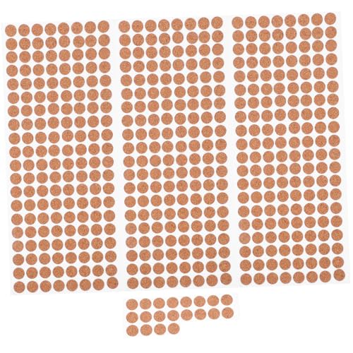 VILLCASE 500 Stück Rutsch Korkpolster für Möbel Küchenschränke DIY Projekte Geräuschreduzierung und Schutz für Glaswaren und Tischoberflächen von VILLCASE