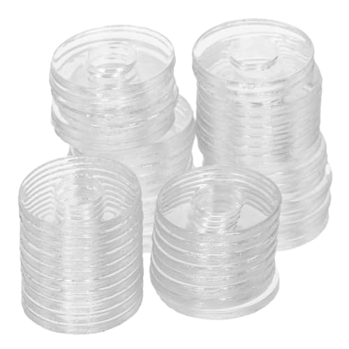 VILLCASE 500 Stück Teiliges Transparente Hitzebeständige Isolierende Schraubendichtscheiben Runde Unterlegscheiben zur Reparatur und Ersatz Kleiner Schraubenflachdichtungen von VILLCASE