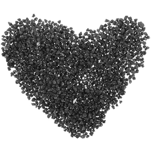 VILLCASE 50g Schwarze Tourmalin-kristallsteine Für Schmuck Textildekoration Und Elektronische Anwendungen Für Metaphysische Und Chakra-Balance von VILLCASE