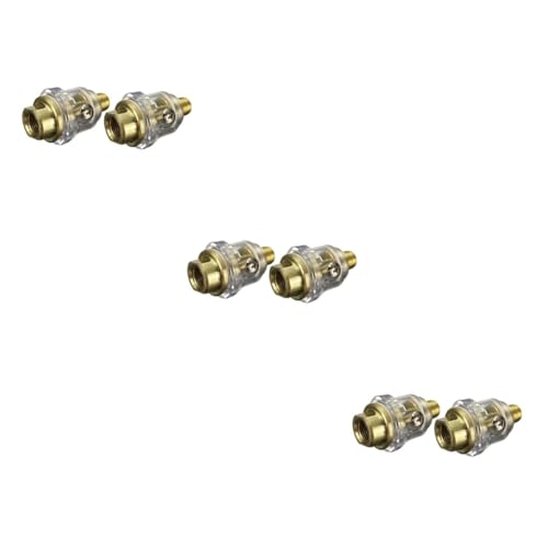 VILLCASE 6 Stck. Teiliges Mini Pneumatischer Öler In Line Schmiergerät Automatische Ölversorgung Pneumatik Zubehör Für Druckluftwerkzeuge Öl Wasser Filterfunktion VILLCASE 6 Stck. Teiliges Mini Pneumatischer Öler In Line Schmiergerät Automatische Ölversorgung Pneumatik Zubehör Für Druckluftwerkzeuge Öl Wasser Filterfunktion von VILLCASE