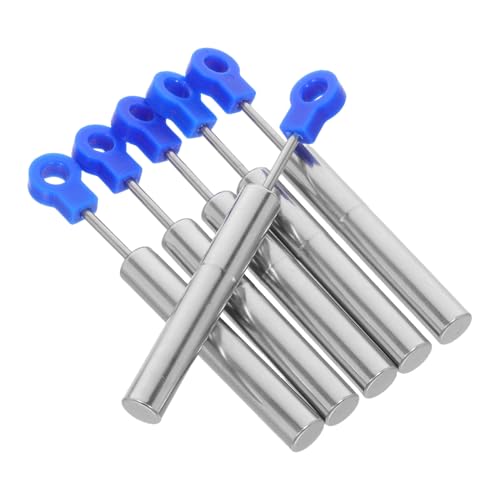 VILLCASE 6 Stück Dämpfer Hydraulikstange Mülleimerdeckeldämpfer Kolben Schrankdämpfer Metall Mülleimerdämpfer Soft Close Mechanismus Dämpfer Metall Mülleimerkolben Türdämpfer Edelstahl von VILLCASE