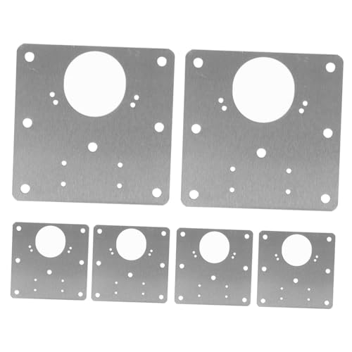 VILLCASE 6 Stück Edelstahl Scharnier Reparaturplatte Robuste Küchenschrank Tür Reparaturplatten Einsetzbar zur Verstärkung Beschädigter Möbelbeschläge Modernes Design für Küche und Bad von VILLCASE