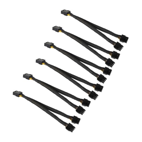 VILLCASE 6 Stück Grafikkarten Stromkabel Pin Dual GPU Verlängerungskabel Adapter für Pc Netzteile Hochwertige Isolierung Praktische Anwendung VILLCASE 6 Stück Grafikkarten Stromkabel Pin Dual GPU Verlängerungskabel Adapter für Pc Netzteile Hochwertige Isolierung Praktische Anwendung von VILLCASE