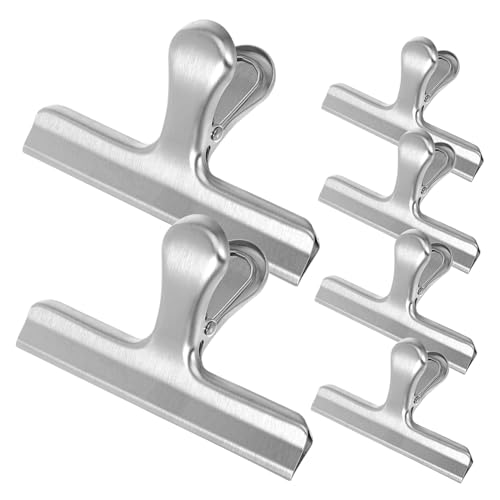 VILLCASE 6 Stück Lebensmittelclips Multifunktionale Verschlussklammern für Snacks Chips und Haustierfutter Robuste und Luftdichte Lebensmittelversiegelung für Optimale Frische VILLCASE 6 Stück Lebensmittelclips Multifunktionale Verschlussklammern für Snacks Chips und Haustierfutter Robuste und Luftdichte Lebensmittelversiegelung für Optimale Frische von VILLCASE