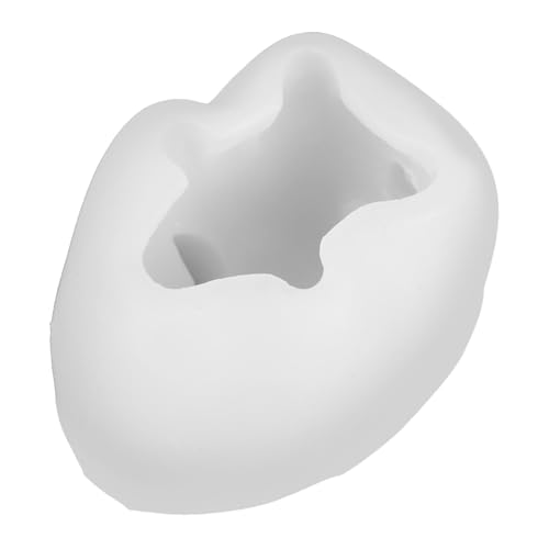 VILLCASE 6 Stück Silikonform Schwein Silikon Süßigkeitenformen Kerzenständer Silikonmodell Kerze Epoxidgussformen Kerzenständerform Votivkerzenformen Harz Tierform Weißes Kieselgel von VILLCASE