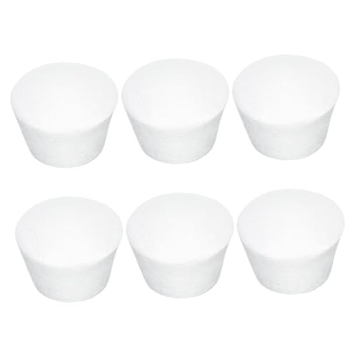 VILLCASE 6 Stück Teiliges Schaumstoff Cupcake Modell Leichtes Weißes Muffin Dekorations Übungsset Langlebige Cake Dummy Modelle für Hochzeitstorten Party Supplies Multifunktionale von VILLCASE