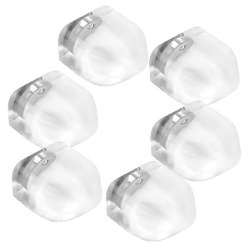 VILLCASE 6 Stück Transparenter Magnetischer Türstopper aus Silikon Bodeneinbau Unsichtbar Stoßfest Selbstklebend ohne Bohren Geräuschdämpfend Rutschfest als Türschutz für Schlafzimmer und von VILLCASE