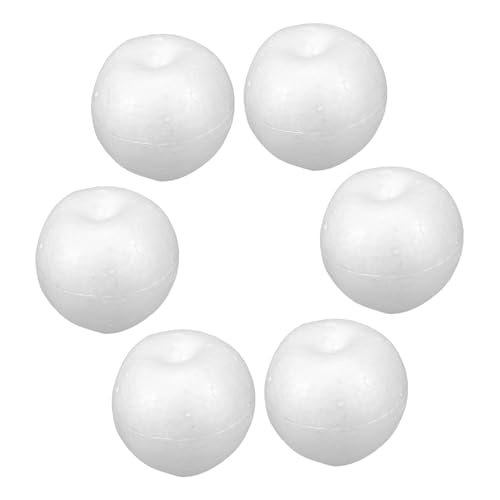 VILLCASE 6stücke Schaumstoffäpfel Zum Basteln Weiße Unfertige Apfelmodelle Leere Obstform Für DIY-projekte Deko-Elemente Für Blumenarrangements Und Feiertagsdekoration VILLCASE 6stücke Schaumstoffäpfel Zum Basteln Weiße Unfertige Apfelmodelle Leere Obstform Für DIY-projekte Deko-Elemente Für Blumenarrangements Und Feiertagsdekoration von VILLCASE