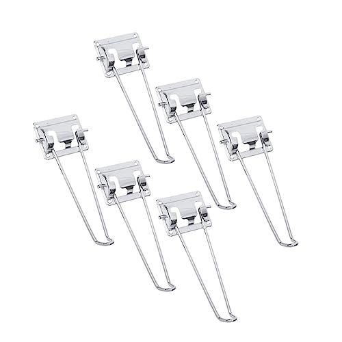VILLCASE 6 Stück klappbarer Tischfuß Tischbeinerhöhung Schreibtisch Extender Unterstützung schwer Möbelfüße Haarnadelbeine aus Metall Haarnadelbeine für den Haushalt Silver von VILLCASE