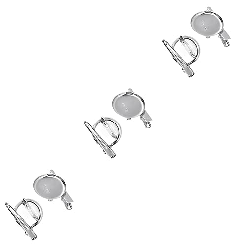 VILLCASE 60 Stk Brosche Basis Pad Broschennadel Scheibe Lünette Tabletts Für Brosche Zubehör Zur Broschenherstellung Lünette Tabletts Brosche Zubehörfach Broschennadeln Schallwand Stift von VILLCASE