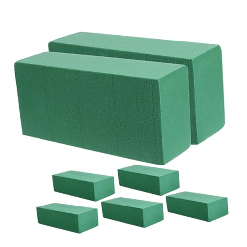 VILLCASE 7stücke Blumenblock Grün Für Feucht- Und Trockenbereich Blumenschlamm-basen Für Arrangements Hohe Saugfähigkeit Geeignet Für Frische Und Künstliche Blumen von VILLCASE