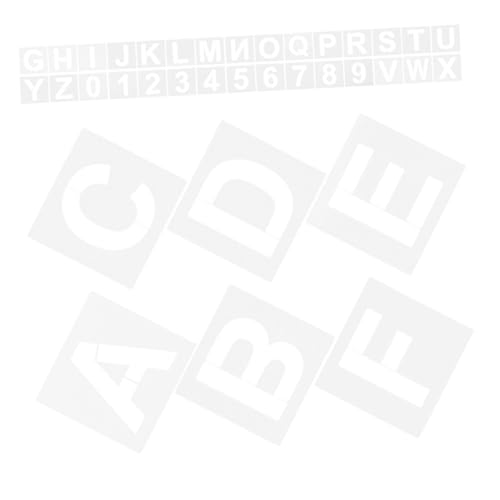 VILLCASE 72 Stück Teiliges Buchstaben Zahlen-schablonen Kunststoff Wiederverwendbar Präzise Spray-schablonen für Wandmalerei Diy-kunstprojekte Einfache Ausrichtung und Reinigung VILLCASE 72 Stück Teiliges Buchstaben Zahlen-schablonen Kunststoff Wiederverwendbar Präzise Spray-schablonen für Wandmalerei Diy-kunstprojekte Einfache Ausrichtung und Reinigung von VILLCASE