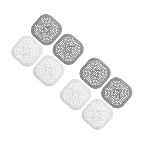 VILLCASE 8 Stück Silikon Haarsieb für Dusch und Waschbeckenablauf Einsetzbar Robust Leicht zu Reinigen Modernes Design Schützt vor und Gerüchen Geeignet für Bad Küche Waschraum von VILLCASE