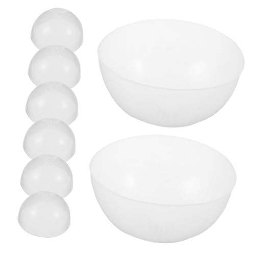 VILLCASE 8stücke Silikon Puppenkopfwickel Für Perückenköpfe Anti-rutsch-perückenkappe DIY-puppenzubehör Mit Elastischer Passform Für Puppenköpfe Kopfumfang von VILLCASE