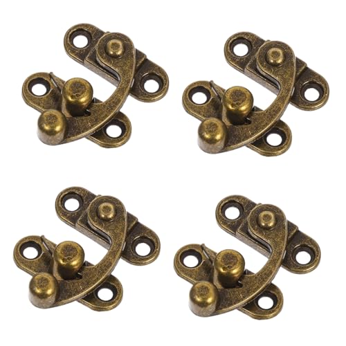 VILLCASE 8 Stück Teiliges Hasp-latch aus Zinklegierung Vintage Bull Horn Verschluss mit Links-rechts Mechanismus Retro Schmuckbox Verschluss für Holz Geschenkboxen Dekoratives Kastenschloss VILLCASE 8 Stück Teiliges Hasp-latch aus Zinklegierung Vintage Bull Horn Verschluss mit Links-rechts Mechanismus Retro Schmuckbox Verschluss für Holz Geschenkboxen Dekoratives Kastenschloss von VILLCASE