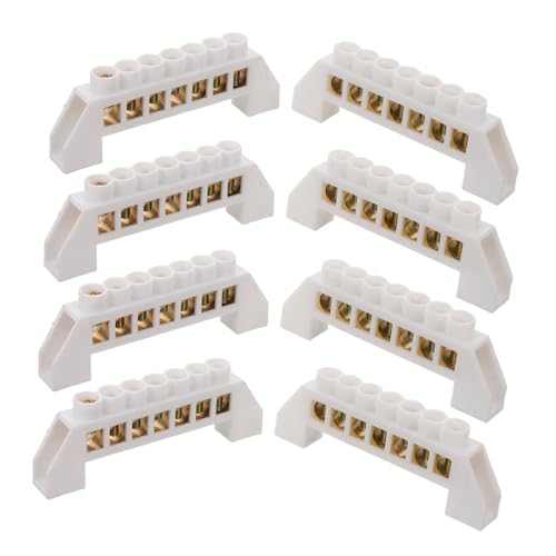 VILLCASE 8 Stück Teiliges Kupfer Verteilerblock Polig Schraubklemme Stromanschluss Verteilerleiste Langlebig Robust für Industrie und Hausinstallation VILLCASE 8 Stück Teiliges Kupfer Verteilerblock Polig Schraubklemme Stromanschluss Verteilerleiste Langlebig Robust für Industrie und Hausinstallation von VILLCASE