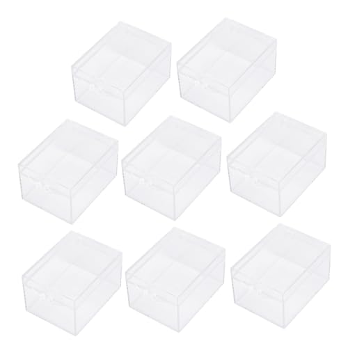 VILLCASE 8 Stück Teiliges Transparentes Rechteckig mit Deckel Staub Feuchtigkeitsgeschützt Stapelbar für Insekten Muschelsammlung Geeignet als Vitrine Landschaftsbox Maße VILLCASE 8 Stück Teiliges Transparentes Rechteckig mit Deckel Staub Feuchtigkeitsgeschützt Stapelbar für Insekten Muschelsammlung Geeignet als Vitrine Landschaftsbox Maße von VILLCASE