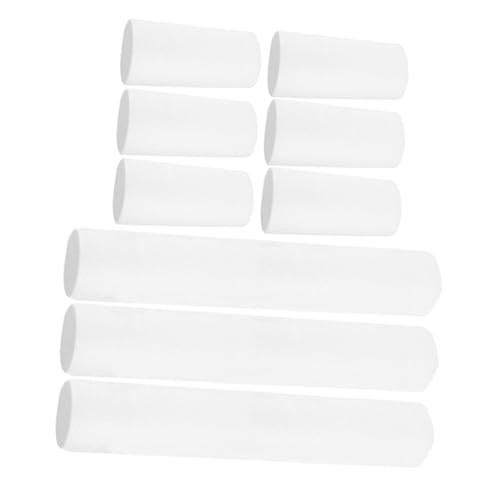 VILLCASE 9 Stück Schaumstoffballzylinder DIY Foam Art Supplies Early Education Foam Supplies Zylinder Aus Polystyrol DIY -schaumstoffmaterialien Lackieren Von Zylindern Styropor Weiß von VILLCASE
