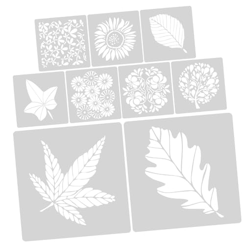 VILLCASE 9 Stück Teiliges Blumen schablonen Langlebigem Pet für Wiederverwendbare Wandbemalung und Acrylmalerei Waschbar Geruchsfrei für DIY Bastelprojekte und Kreative Wandgestaltung VILLCASE 9 Stück Teiliges Blumen schablonen Langlebigem Pet für Wiederverwendbare Wandbemalung und Acrylmalerei Waschbar Geruchsfrei für DIY Bastelprojekte und Kreative Wandgestaltung von VILLCASE