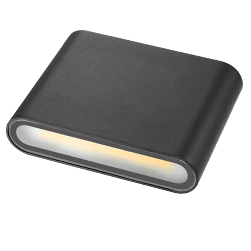 VILLCASE Aluminium LED Wandlampe Dünn Außen Innenbereich Warmweiß Schwarz Gehäuse Feuchtraumleuchte für Flur und Garten VILLCASE Aluminium LED Wandlampe Dünn Außen Innenbereich Warmweiß Schwarz Gehäuse Feuchtraumleuchte für Flur und Garten von VILLCASE