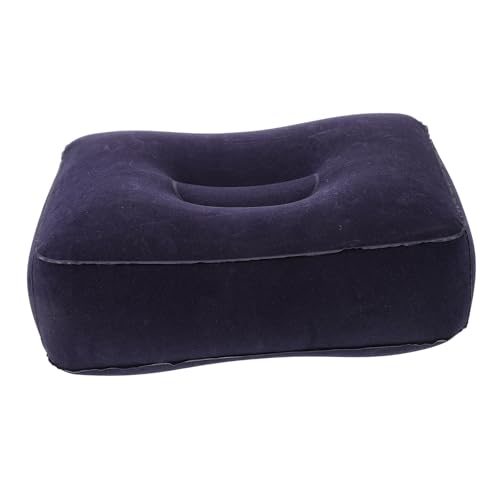 VILLCASE Aufblasbare Faltbare Flugzeug Fußstütze aus Strapazierfähigem PVC Bequemes Beinpolster für Auto Reisen und Langstreckenflüge Höhenverstellbar Leicht Verstaubar von VILLCASE