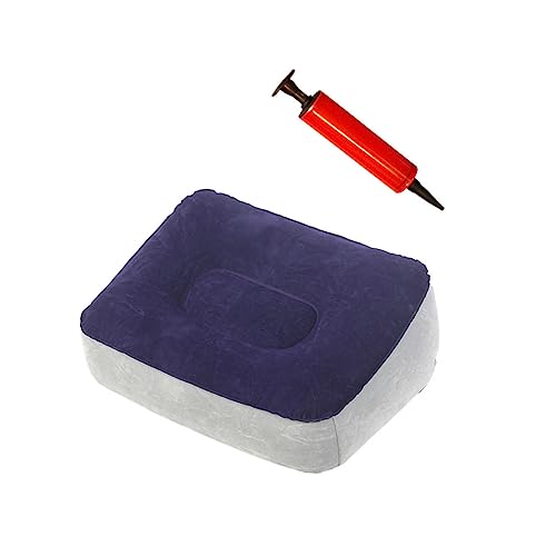 VILLCASE Aufblasbare PVC Reise Fußstütze Kissen Leichtes Aufblasbares Fußkissen mit Tragbarer Handpumpe für Flugzeug Büro und Outdoor Entspannende Beinablage Zufällige Zufällige Farbe VILLCASE Aufblasbare PVC Reise Fußstütze Kissen Leichtes Aufblasbares Fußkissen mit Tragbarer Handpumpe für Flugzeug Büro und Outdoor Entspannende Beinablage Zufällige Zufällige Farbe von VILLCASE