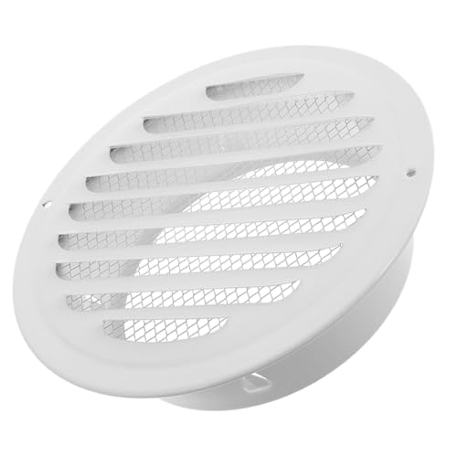 VILLCASE Außenventilationsabdeckung mit Flachem Kopf Wetterfestes Lüftungsgitter für Küchenabluft Schützt das System vor Wind und Regen Langlebig und Modern Gestaltet Weiße Lackierung von VILLCASE