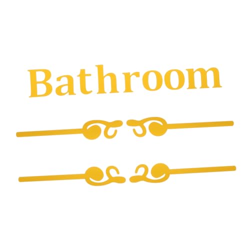 VILLCASE Badezimmer Wandaufkleber Modernes Kunststoff Wc Schild Selbstklebend Einfache Montage Stilvolle Restroom Sign Dekoration für Fliesen und Wände VILLCASE Badezimmer Wandaufkleber Modernes Kunststoff Wc Schild Selbstklebend Einfache Montage Stilvolle Restroom Sign Dekoration für Fliesen und Wände von VILLCASE