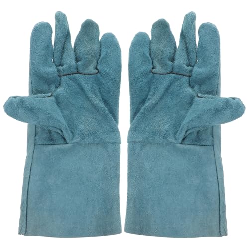 VILLCASE Bissfeste Haustierhandschuhe aus Rindsleder Leichte Flexible Schutzhandschuhe für Hundetraining und Tierpflege Wiederverwendbar Handfreundlich Praktisch und Langlebig von VILLCASE