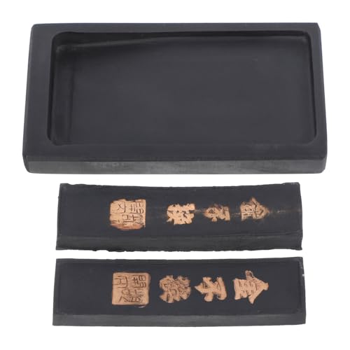 VILLCASE Chinesisches Tintenstein Set mit Tintenstöcken Tintenstein Tablett und Tintenstock Set für Kalligrafie Malerei Neujahrsfeiern für Schüler und Profis Teilig von VILLCASE