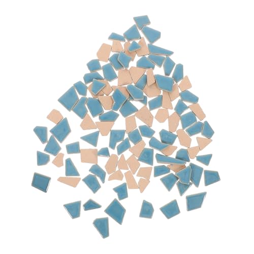 VILLCASE DIY Mosaiksteine Unregelmäßige Flache Keramikstücke Packung Handgemachte Bastelfliesen für Kreative Heimdekoration und Individuelle Kunstprojekte in Himmelblau VILLCASE DIY Mosaiksteine Unregelmäßige Flache Keramikstücke Packung Handgemachte Bastelfliesen für Kreative Heimdekoration und Individuelle Kunstprojekte in Himmelblau von VILLCASE