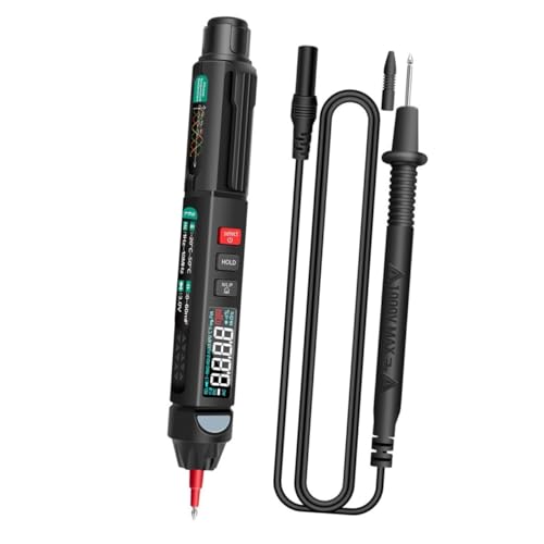 VILLCASE Digitaler Spannungsprüfer Stift mit Farbdisplay Intelligentes Multimeter für Ac Dc Temperatur und Durchgangsprüfung Automatischer Sensitivitätswechsel für Tests von VILLCASE