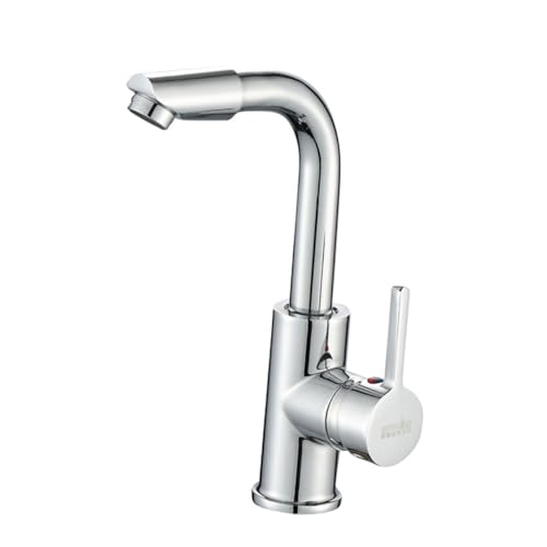 VILLCASE Drehbarer Wasserhahn aus Zinklegierung mit Wasserfall auslauf Keramikscheibe Mischbatterie für Bad Küchenwaschbecken Langlebig und Tropffrei Einfache Reinigung VILLCASE Drehbarer Wasserhahn aus Zinklegierung mit Wasserfall auslauf Keramikscheibe Mischbatterie für Bad Küchenwaschbecken Langlebig und Tropffrei Einfache Reinigung von VILLCASE